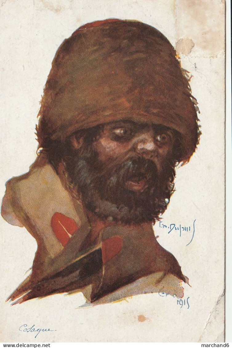 Illustrateur Emile Dupuis Cosaque 1915 Patriotique Série Nos Alliés N°4 - Dupuis, Emile