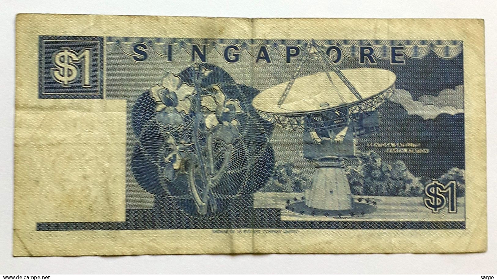 SINGAPORE 1 DOLLAR - P 18  (1987)  - CIRC-  BANKNOTES - PAPER MONEY - CARTAMONETA - - Singapur
