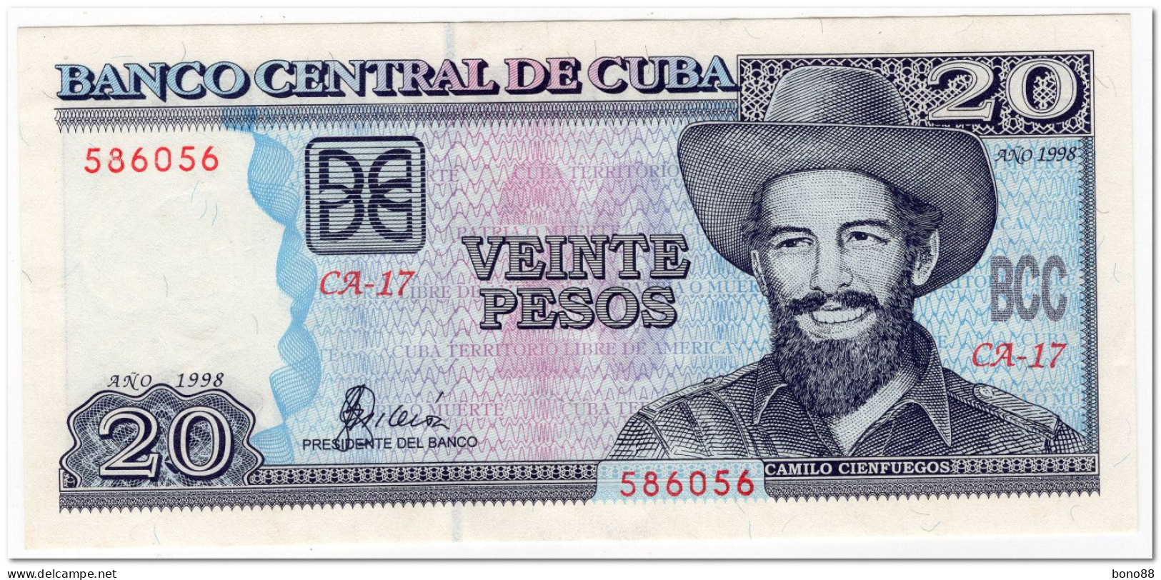 CUBA,20 PESOS,1998,P.118,XF+ - Kuba