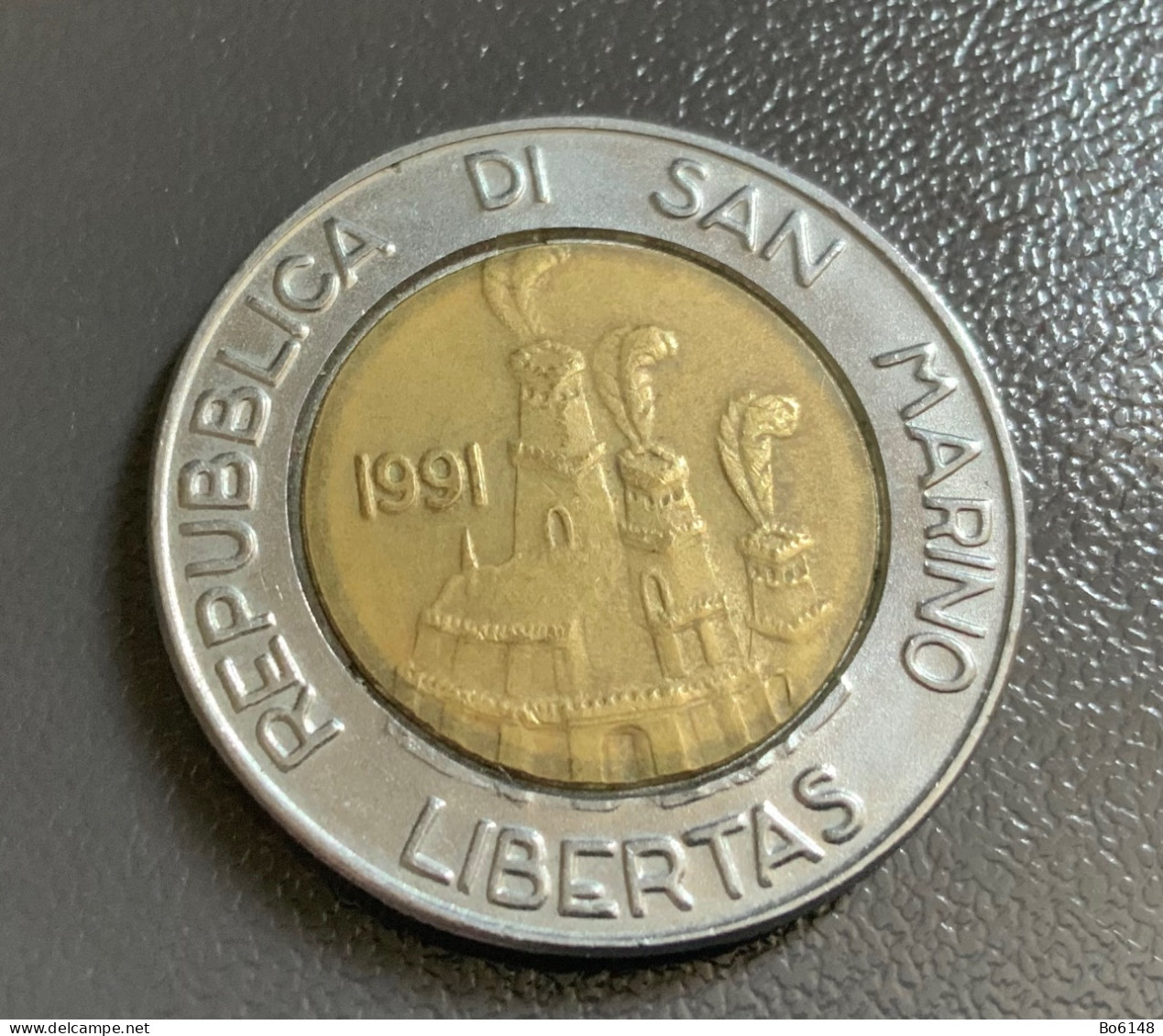 SAN MARINO 1991 Moneta  L.500  Terra Ospitale - San Marino