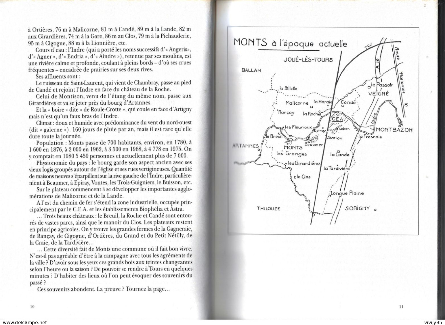 37 - T.Beau Livre Illustré " MONTS Et Son Passé " ( Synthèse Historique ) - Centre - Val De Loire