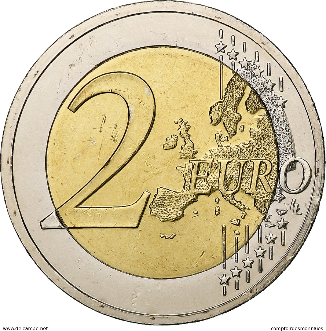 Grèce, 2 Euro, 30 Ans   Drapeau Européen, 2015, Bimétallique, SPL+, KM:272 - Grèce