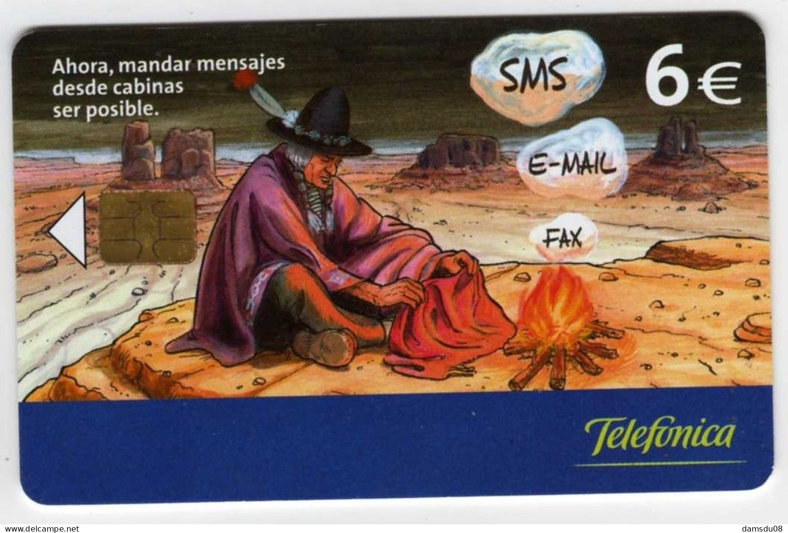 Espagne 6€ BD Indien SMS E-MAIL FAX  07/03 501.400 Exemplaires Vide - Emisiones Básicas