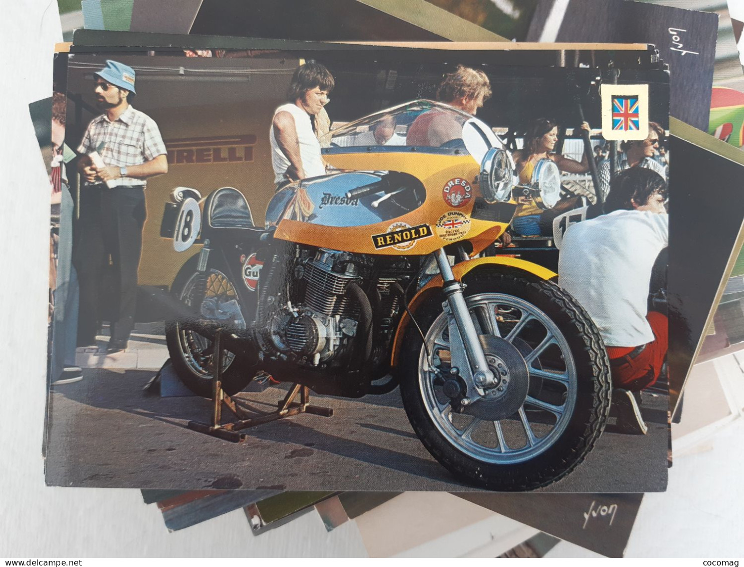 Moto DRESDA  HONDA 750 MONTJUICK 7 JUILLET 1974 - Motociclismo