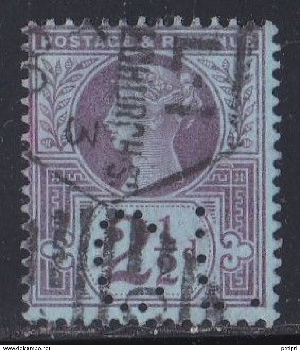 Grande Bretagne - 1887 - 1900  Victoria -    Y&T N °  95  Perforé  CL  Oblitéré - Gezähnt (perforiert)