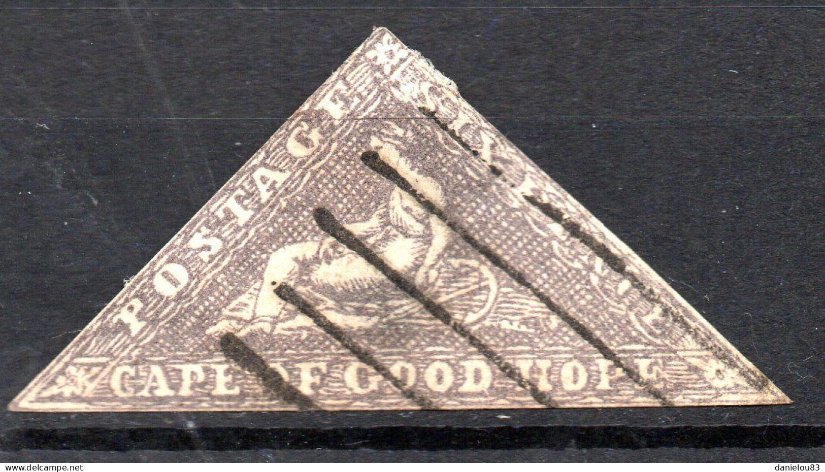 Timbre Cap De Bonne Espérance Papier Blanc - Yt N° 5 - Oblitéré - Année 1855 - Cape Of Good Hope (1853-1904)