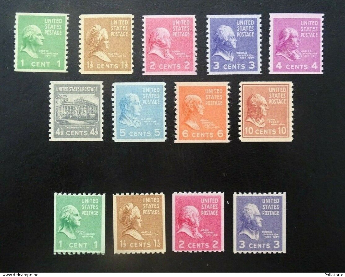 USA Mi 411-422 C + 411-414 F **/* , Sc 839-847+848-851 MNH/MH - Neufs