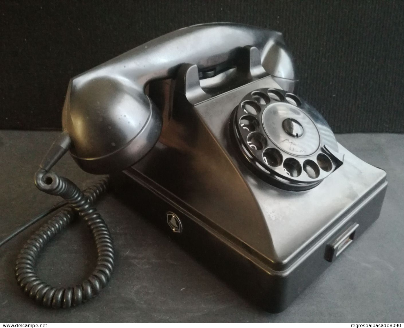 Teléfono Baquelita Negro De Los Años 60. Año 1963 Téléphone Telephone Phone - Telefonia
