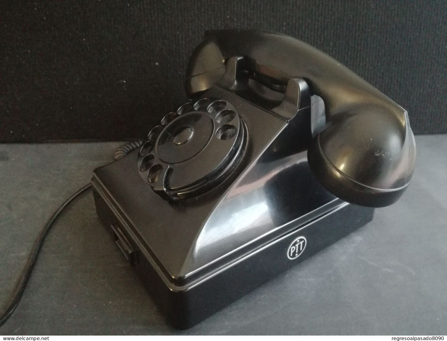 Teléfono Baquelita Negro De Los Años 60. Año 1963 Téléphone Telephone Phone - Telefonía