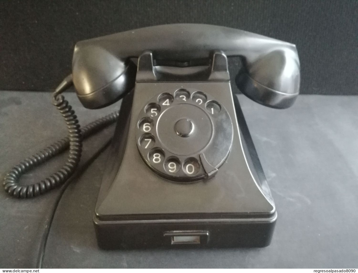 Teléfono Baquelita Negro De Los Años 60. Año 1963 Téléphone Telephone Phone - Telephony