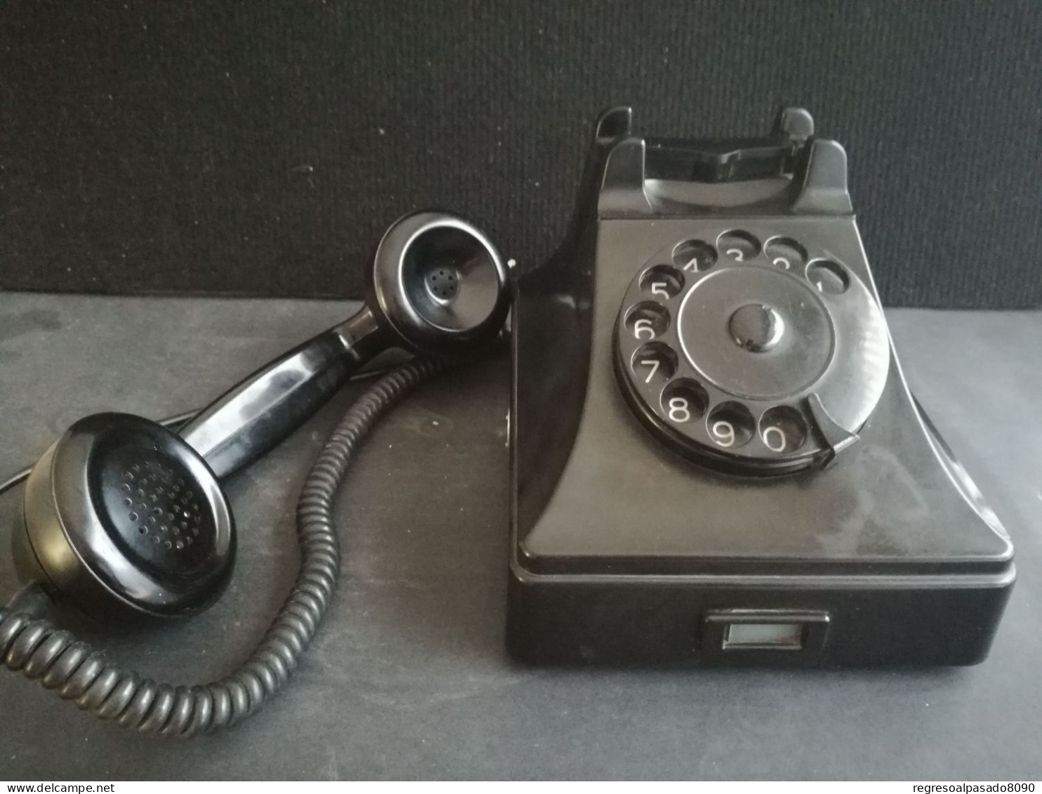 Teléfono Baquelita Negro De Los Años 60. Año 1963 Téléphone Telephone Phone - Telefonía