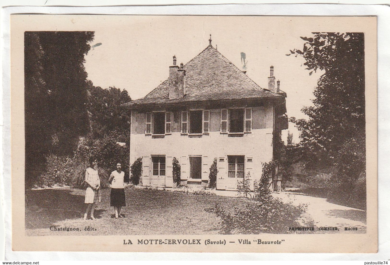 CPA :  14 X 9  -  LA  MOTTE-SERVOLEX  -  Villa  " Beauvoir " - La Motte Servolex