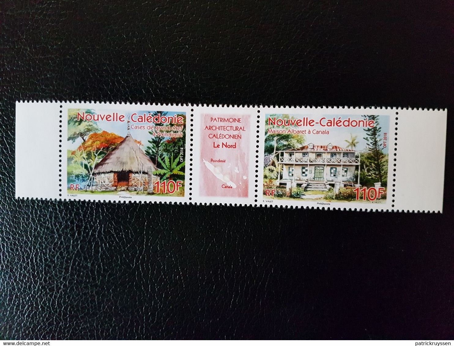 Caledonia 2018 Caledonie House Architecture Cases LE NORD Trees Palm 2v Str Mnh - Unused Stamps