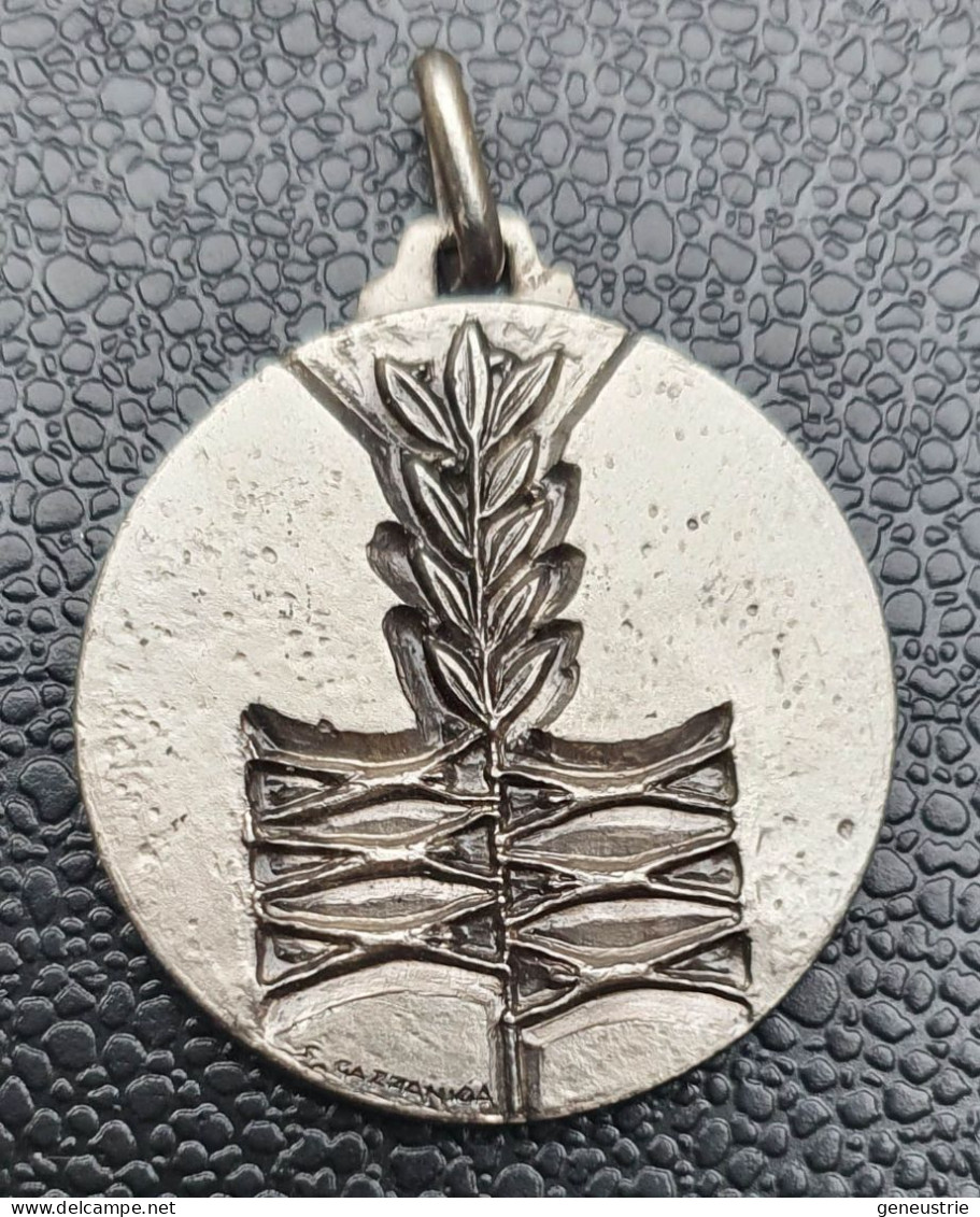 Pendentif Médaille Argent 800 Du Paquebot "m/n Achille Lauro 1° Premio" - Kunst