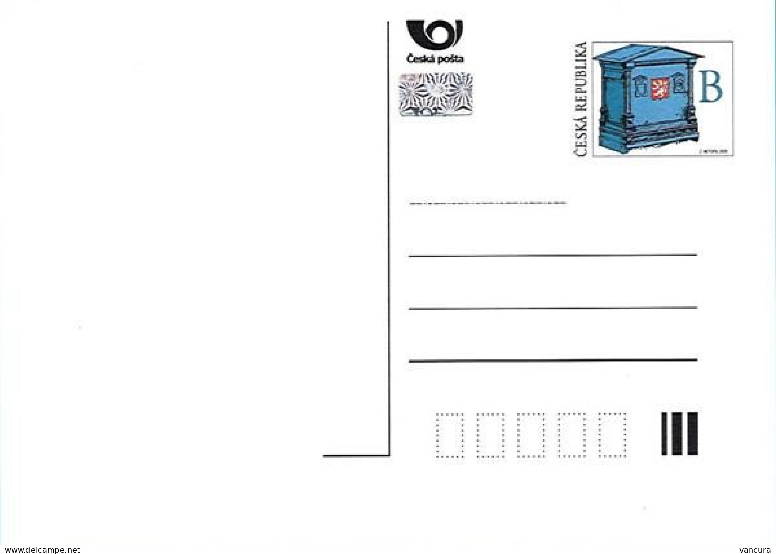 CDV 194 A Czech Republic Letter-box 2020 Lion - Cartes Postales