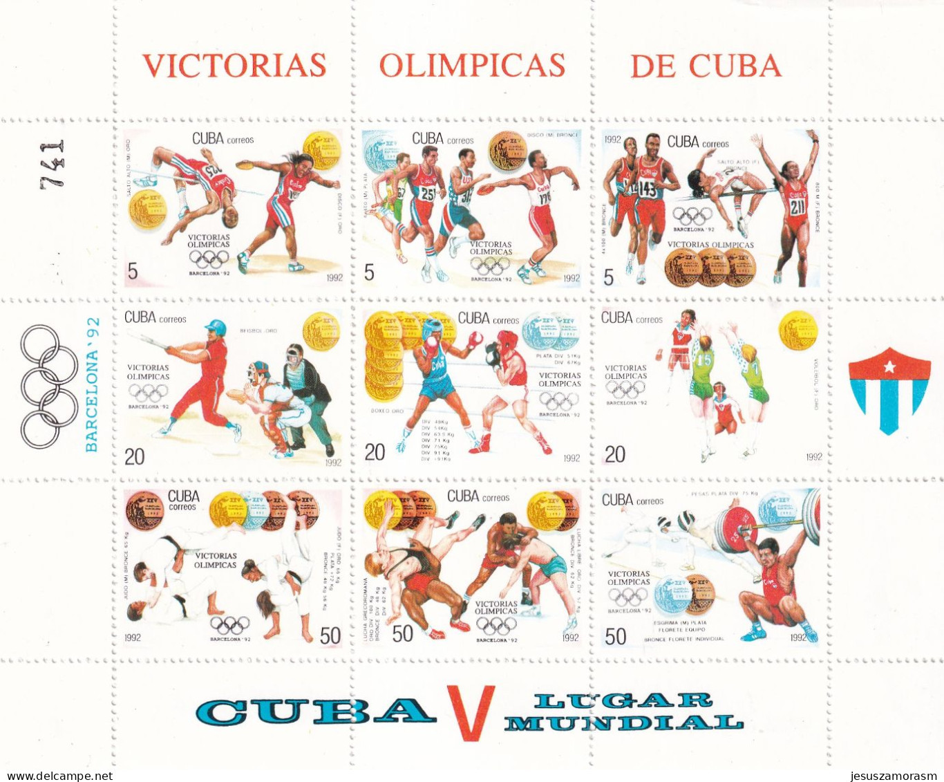 Cuba Nº 3243 Al 3251 En Hoja - Blocks & Sheetlets