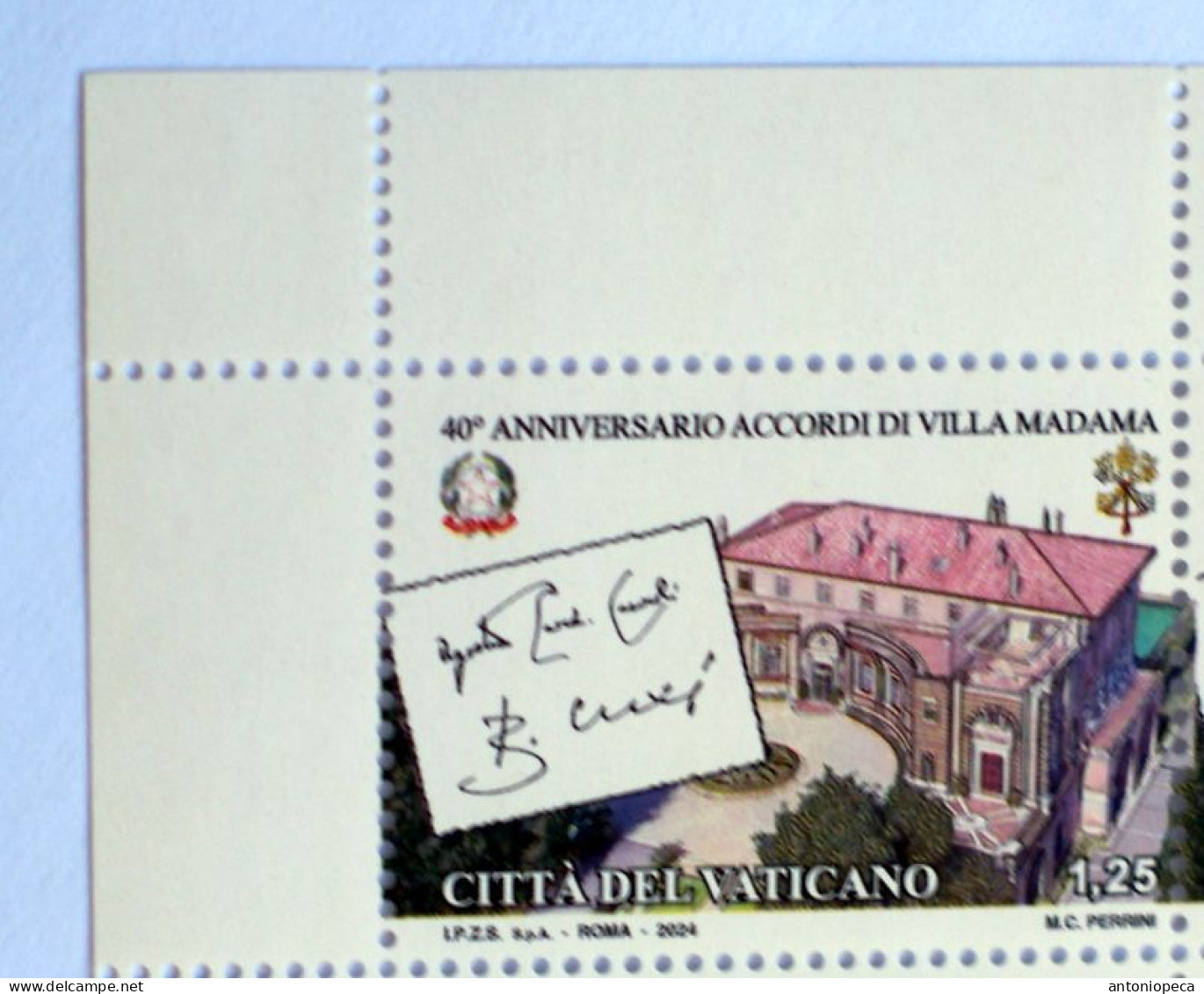 VATICAN  2024, 40° ANNIVERSARIO ACCORDI VILLA MADAMA, JOINT EMISSION , VATICANO E ITALIA,  MNH** - Ungebraucht