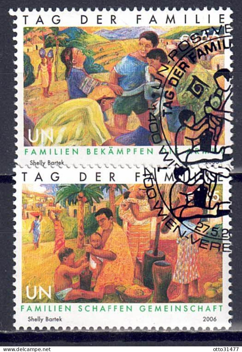 UNO Wien 2006 - Tag Der Familie, Nr. 465 - 466, Gestempelt / Used - Oblitérés