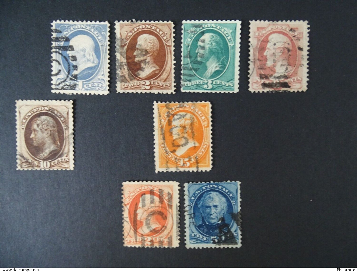 USA Mi 36 - 48 , Sc 182 - 191 , Gestempelt , Unvollständig/Incomplete - Used Stamps