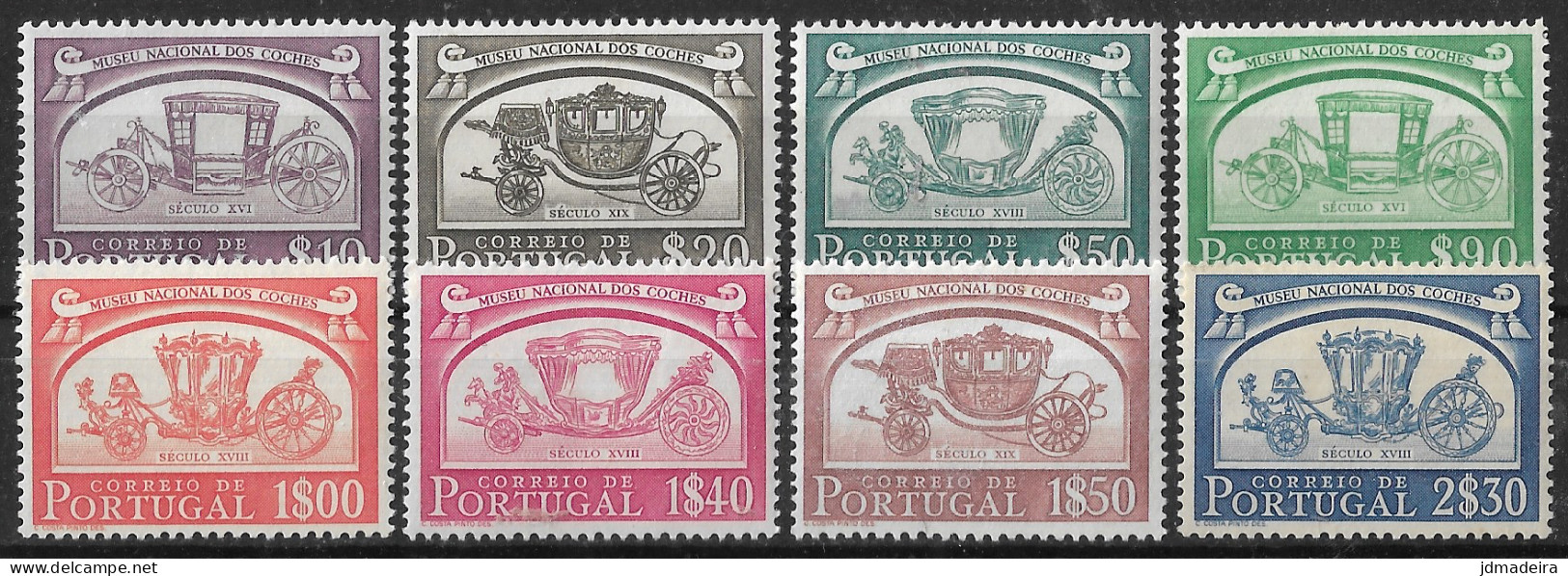 Portugal – 1952 Coaches Museum Mint Never Hinged Set - Neufs