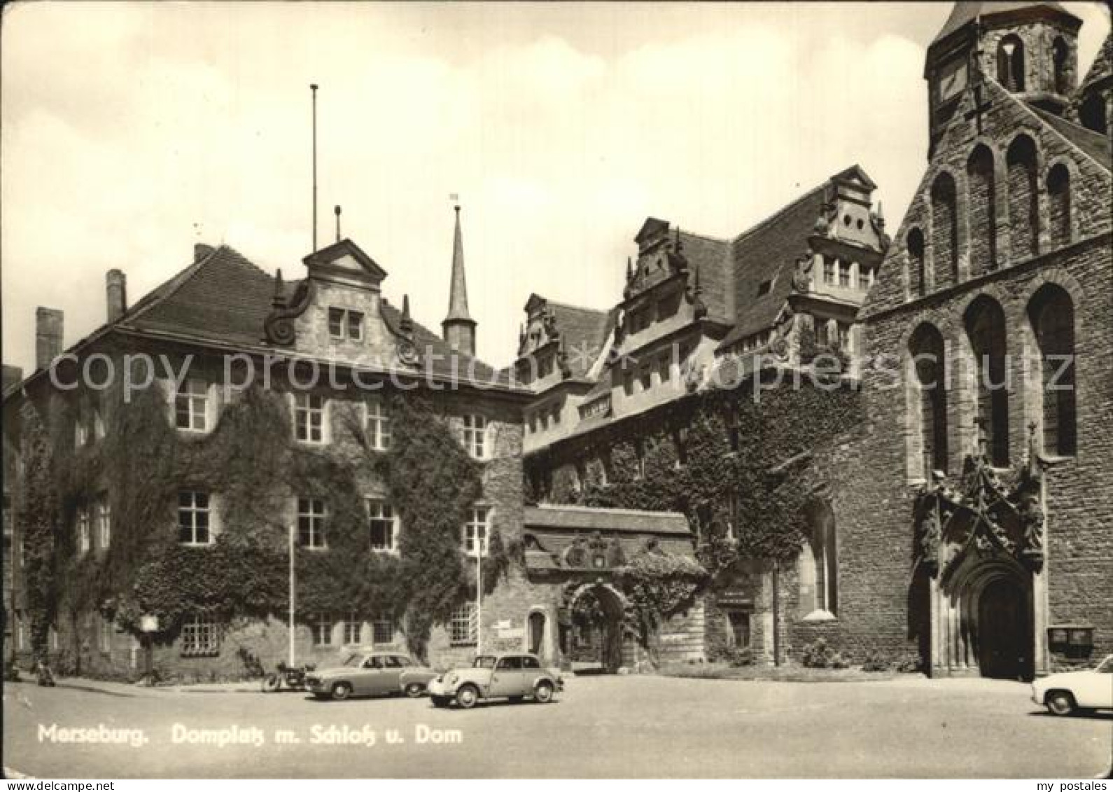 72393381 Merseburg Saale Domplatz Mit Schloss Und Dom Merseburg - Merseburg