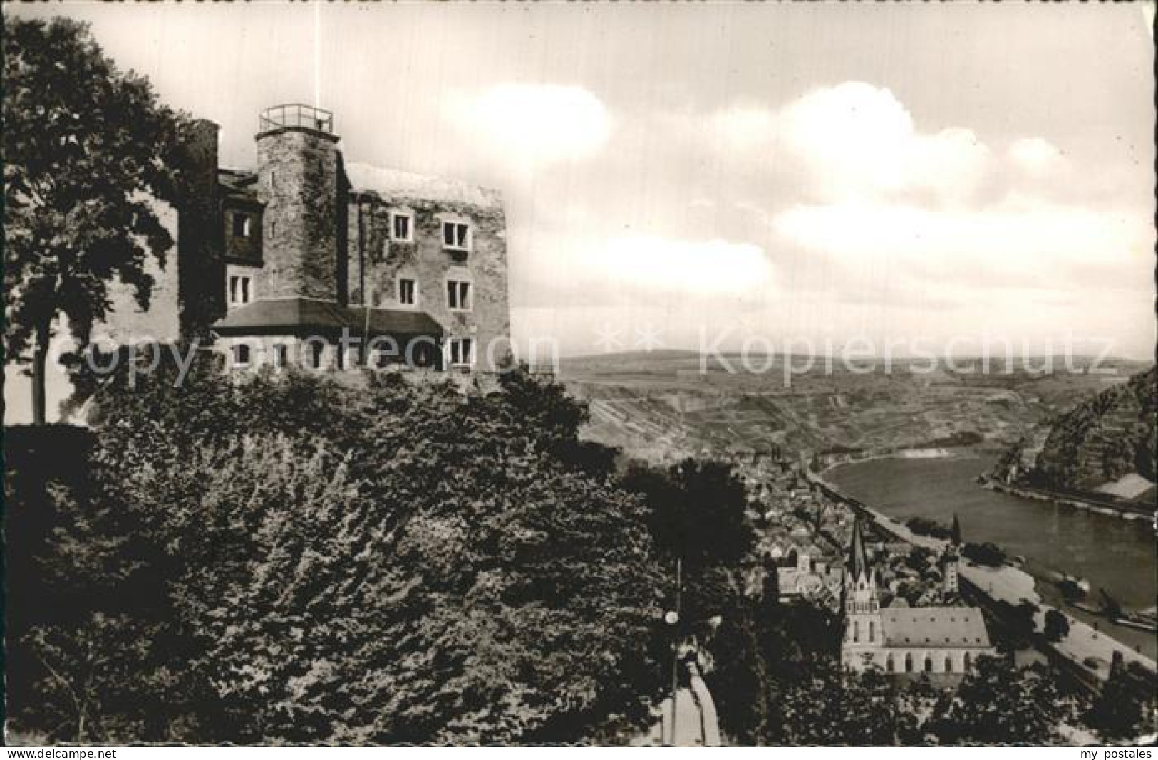 72392783 Oberwesel Rhein Panorama Blick Von Der Schoenburg Oberwesel - Oberwesel