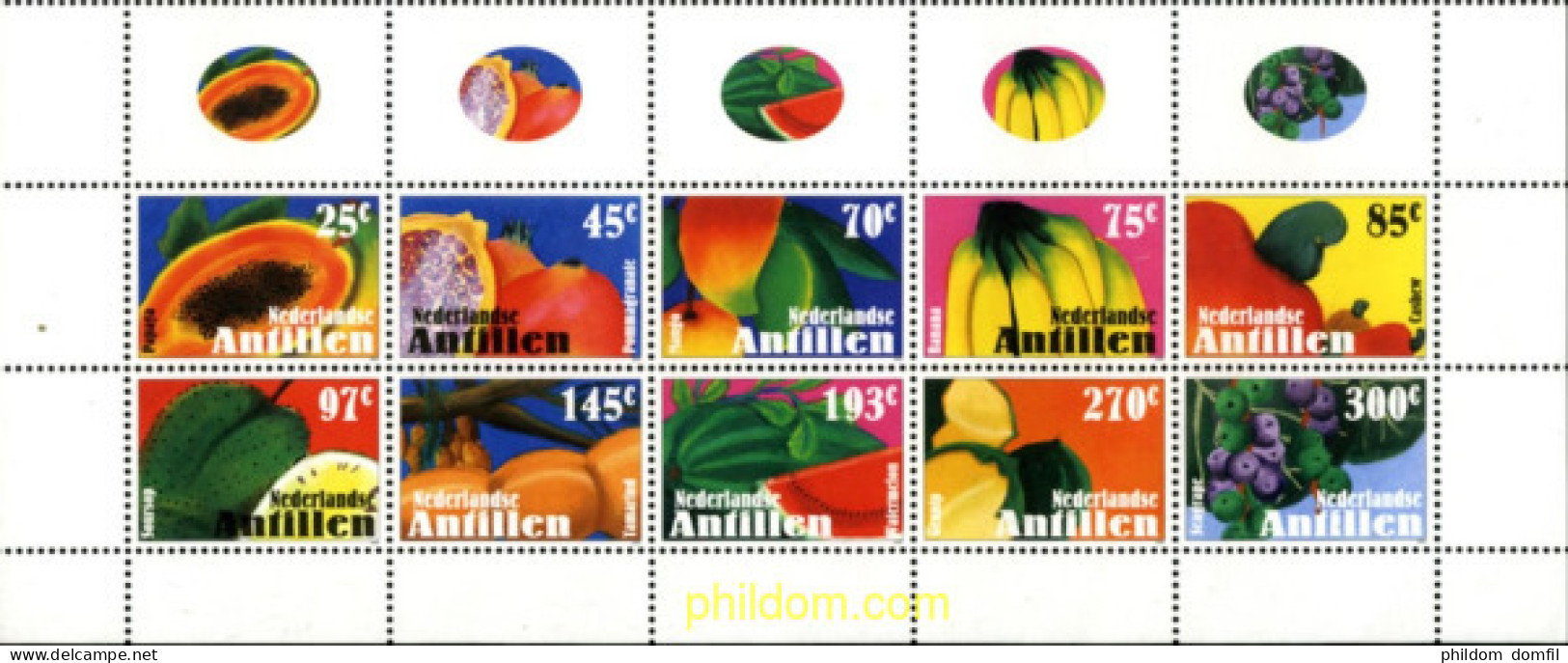 185259 MNH ANTILLAS HOLANDESAS 2005 FRUTAS - Antilles