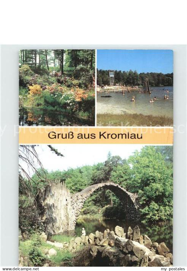 72391483 Kromlau Strand Steinbruecke  - Gablenz (Oberlausitz)