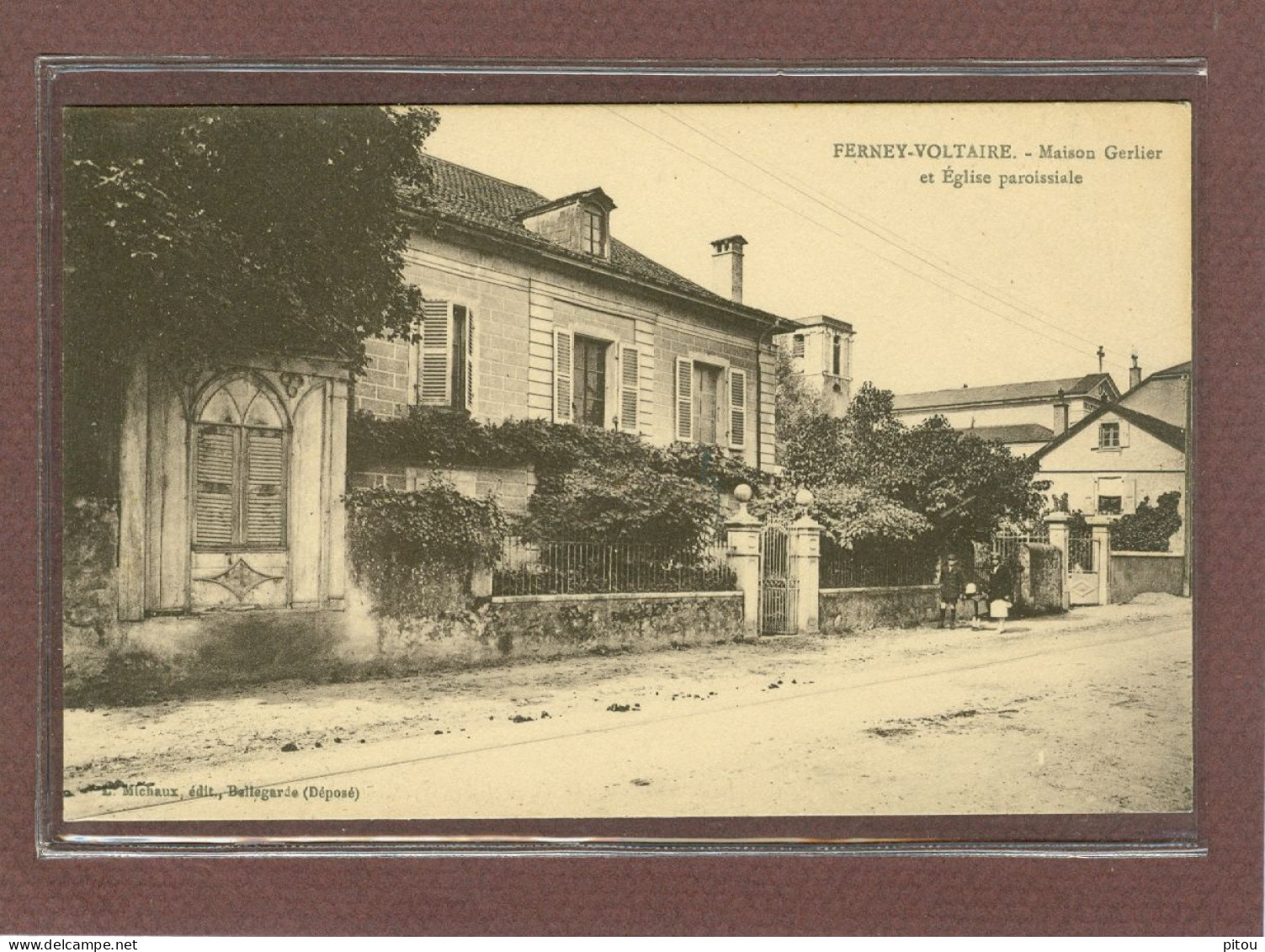 FERNET VOLTAIRE (01) - MAISON GERLIER ET EGLISE PAROISSIALE - Ferney-Voltaire