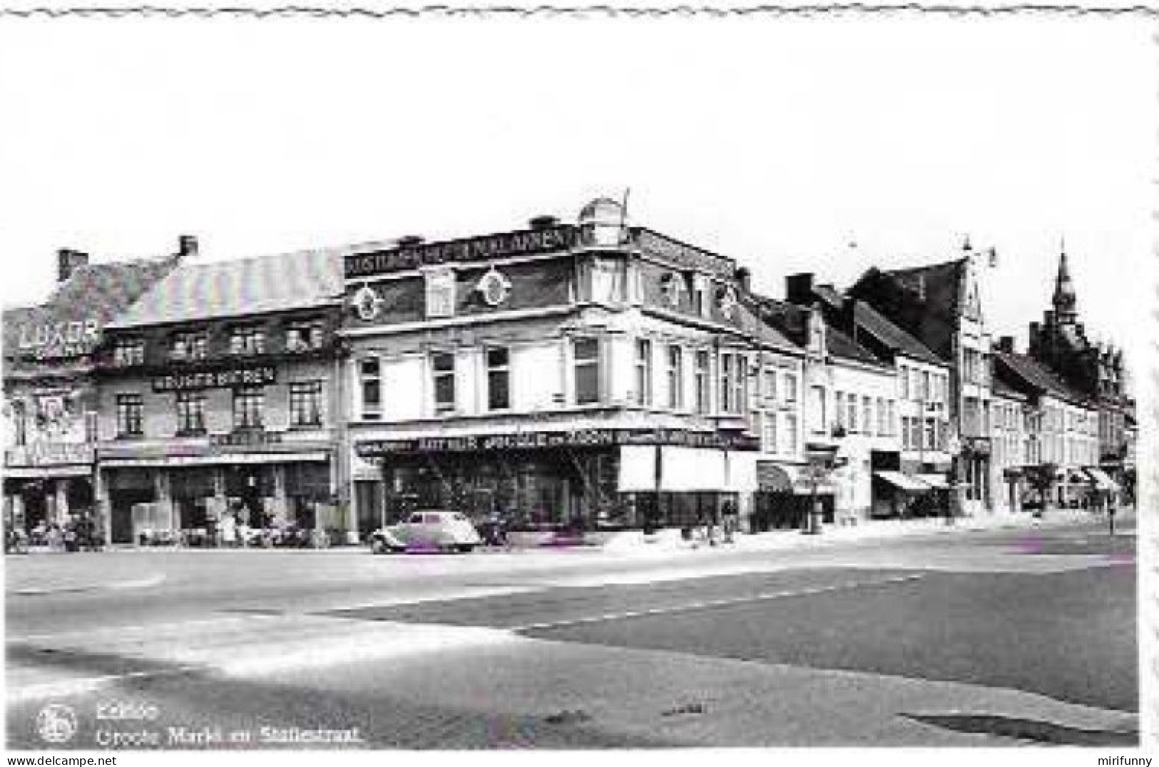 EEKLOO/GROTE MARKT EN STATIIESTRAAT/CINE LUXOR/ ARTHUR JACQUES ... ANIME/OLD TIMER/NELS/NON CIRCULE - Eeklo