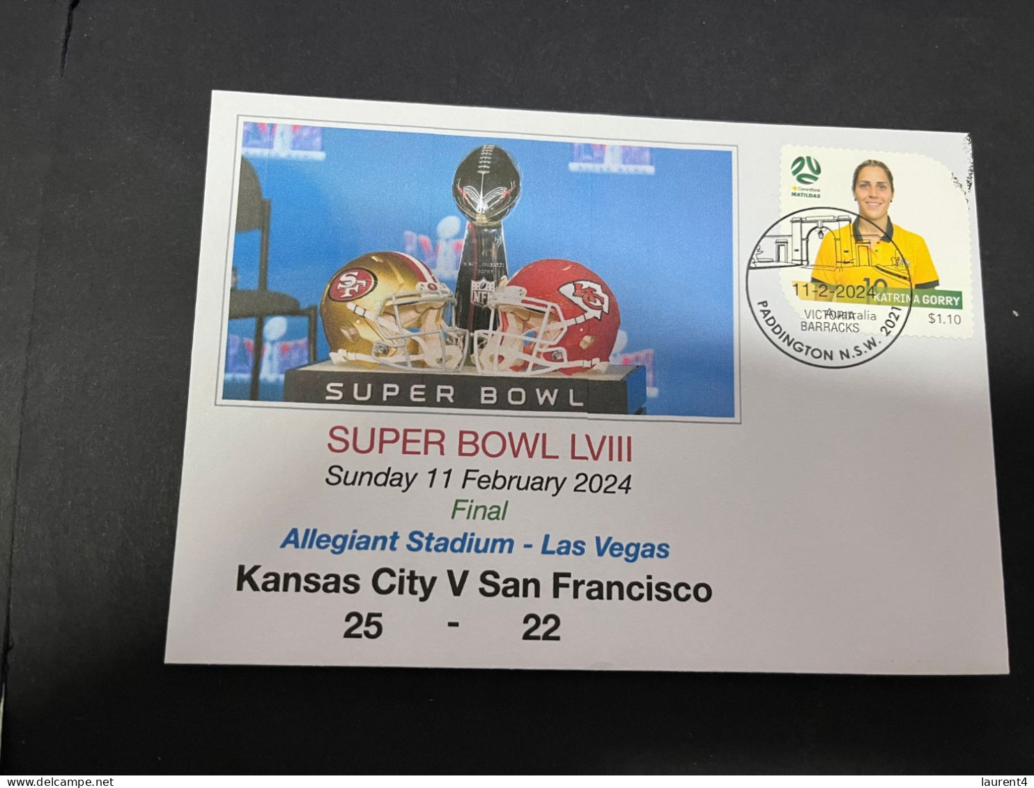 13-2-2024 (4 X 7) Super Bowl LVIII Final - In Las Vegas - Kansas City (25) V San Francisco (22) (T. Swift & T. Kelce) - Coupe D'Amérique Du Sud Des Nations