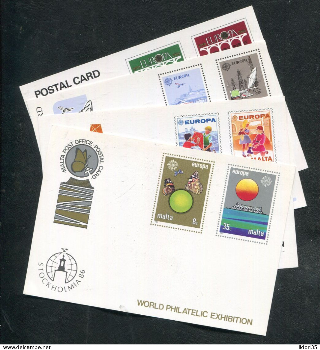 "MALTA" Partie Mit 4 Sonderpostkarten ** (70053) - Lots & Kiloware (mixtures) - Max. 999 Stamps