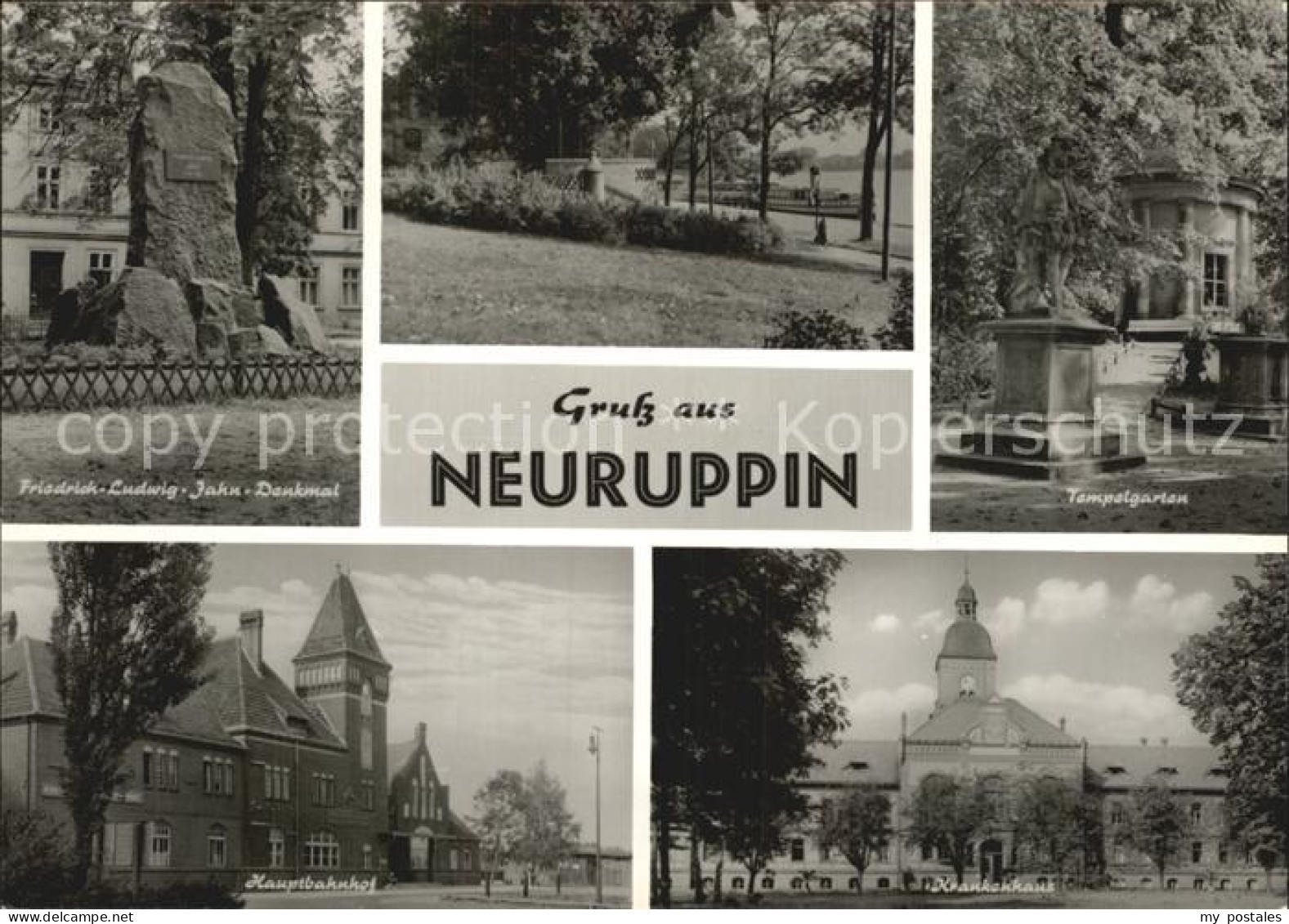 72385588 Neuruppin Friedrich Ludwig Jahn Denkmal Hauptbahnhof Krankenhaus Tempel - Neuruppin