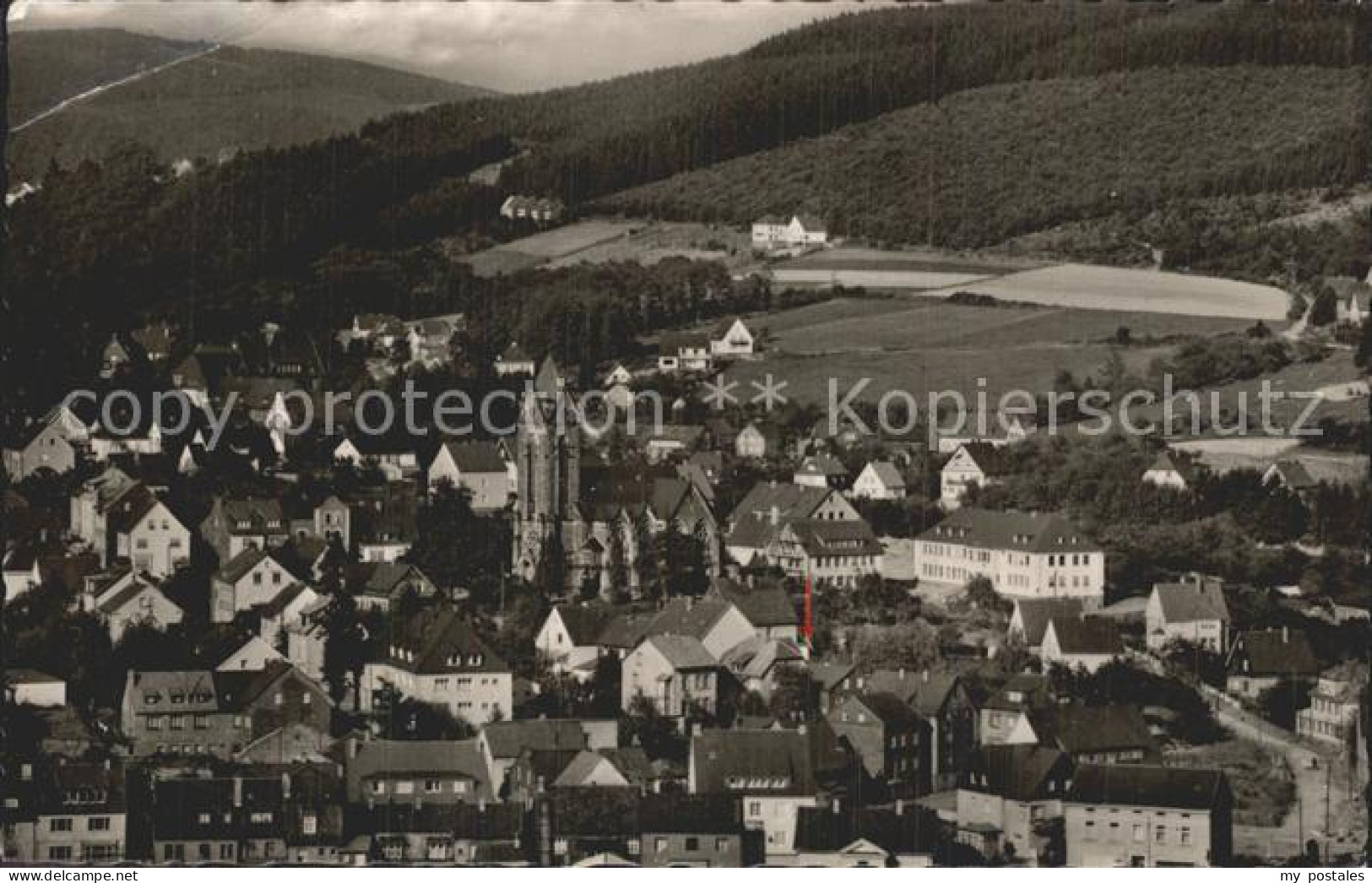 72384331 Betzdorf Sieg Ortsansicht Mit Ev. Kirche Und Struthof Betzdorf - Betzdorf