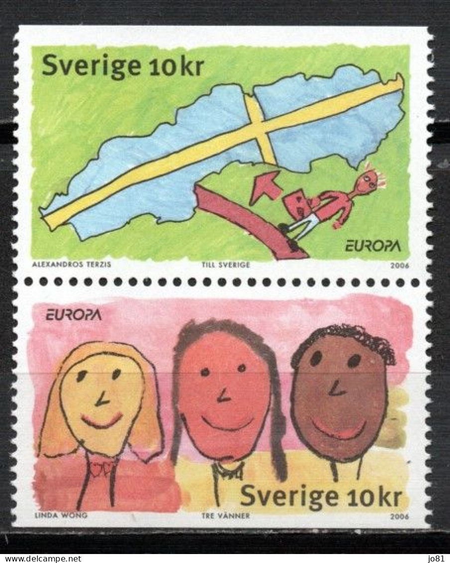 Suède YT 2510-2511 Neuf Sans Charnière XX MNH Europa 2006 - Unused Stamps