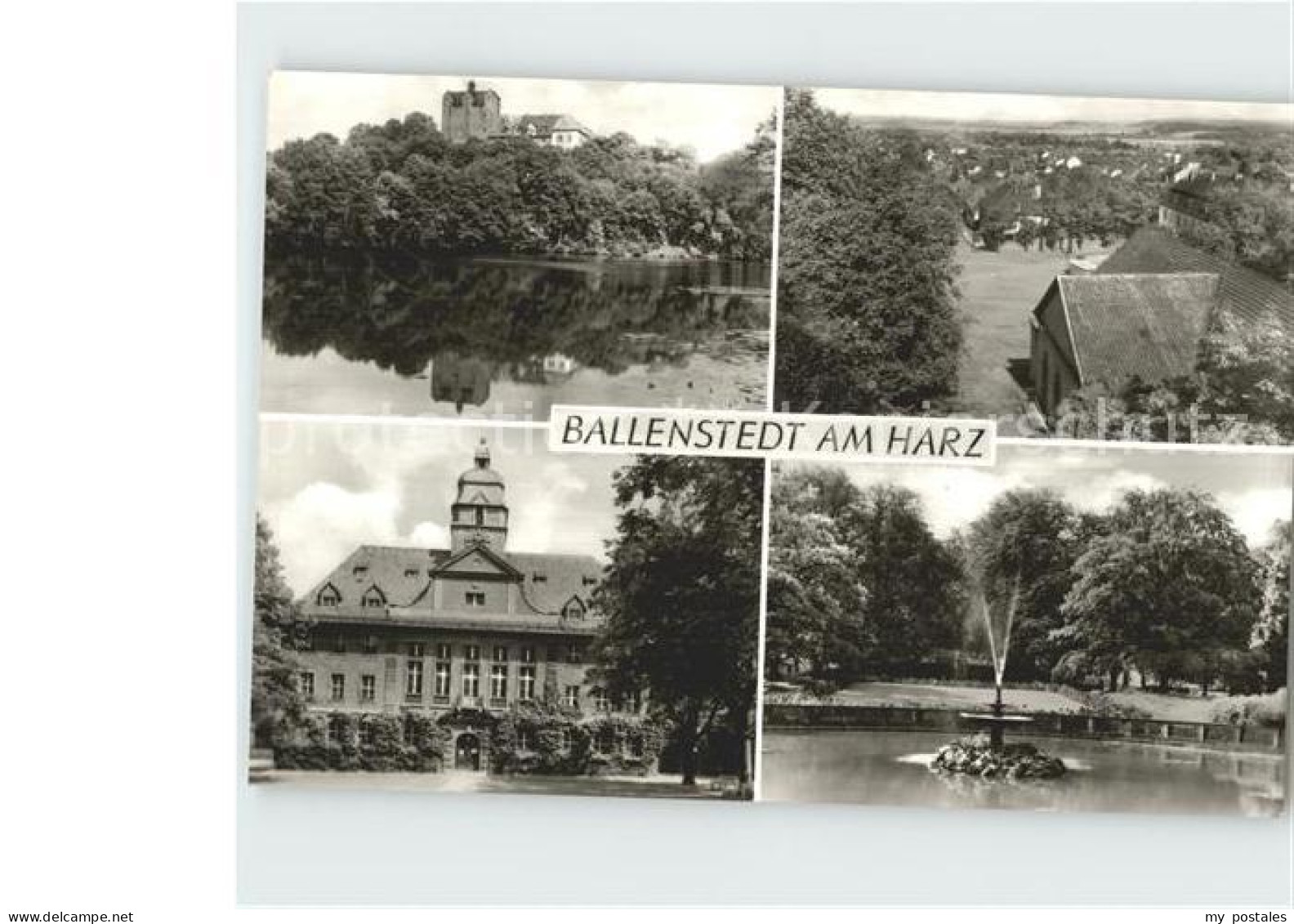 72383796 Ballenstedt Forsthochschule Goetheplatz Rathaus Friedenspark Ballensted - Ballenstedt