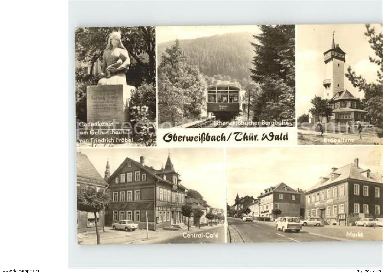 72383733 Oberweissbach Froebelturm Bergbahn Gedenkstein Am Gerburtshaus Von Frie - Oberweissbach