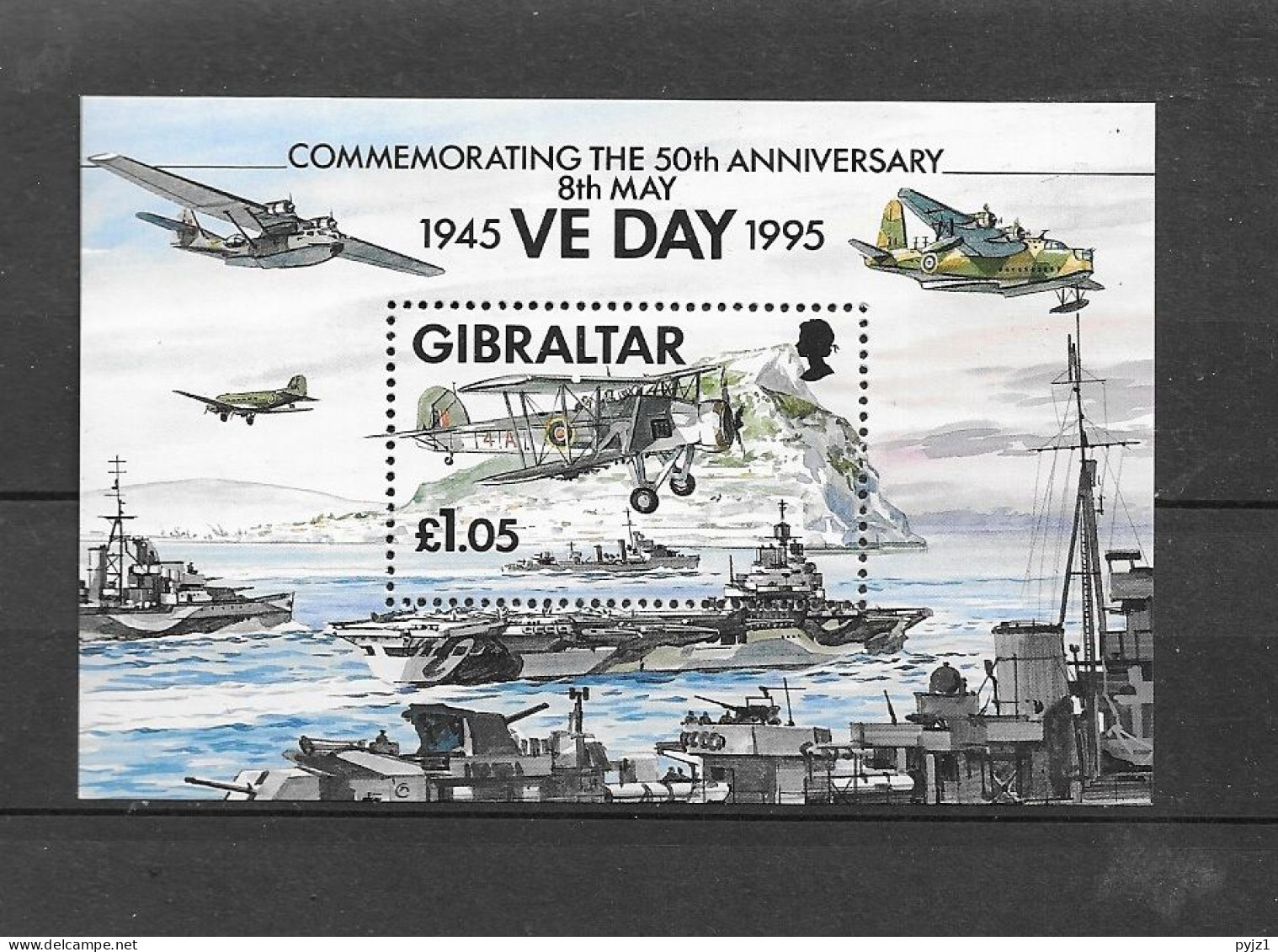 1995 MNH Gibraltar Mi Block 21  Postfris** - Gibraltar