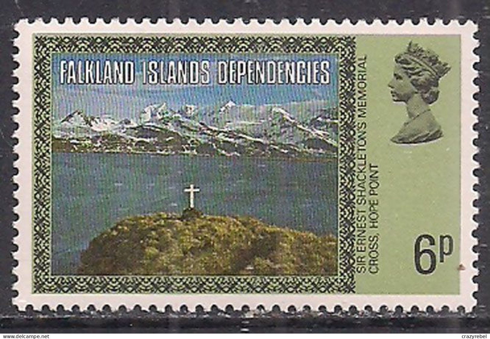 Falkland Islands Dependencis 1980 QE2 6p SG 279a MNH  ( A741 ) - Falkland Islands