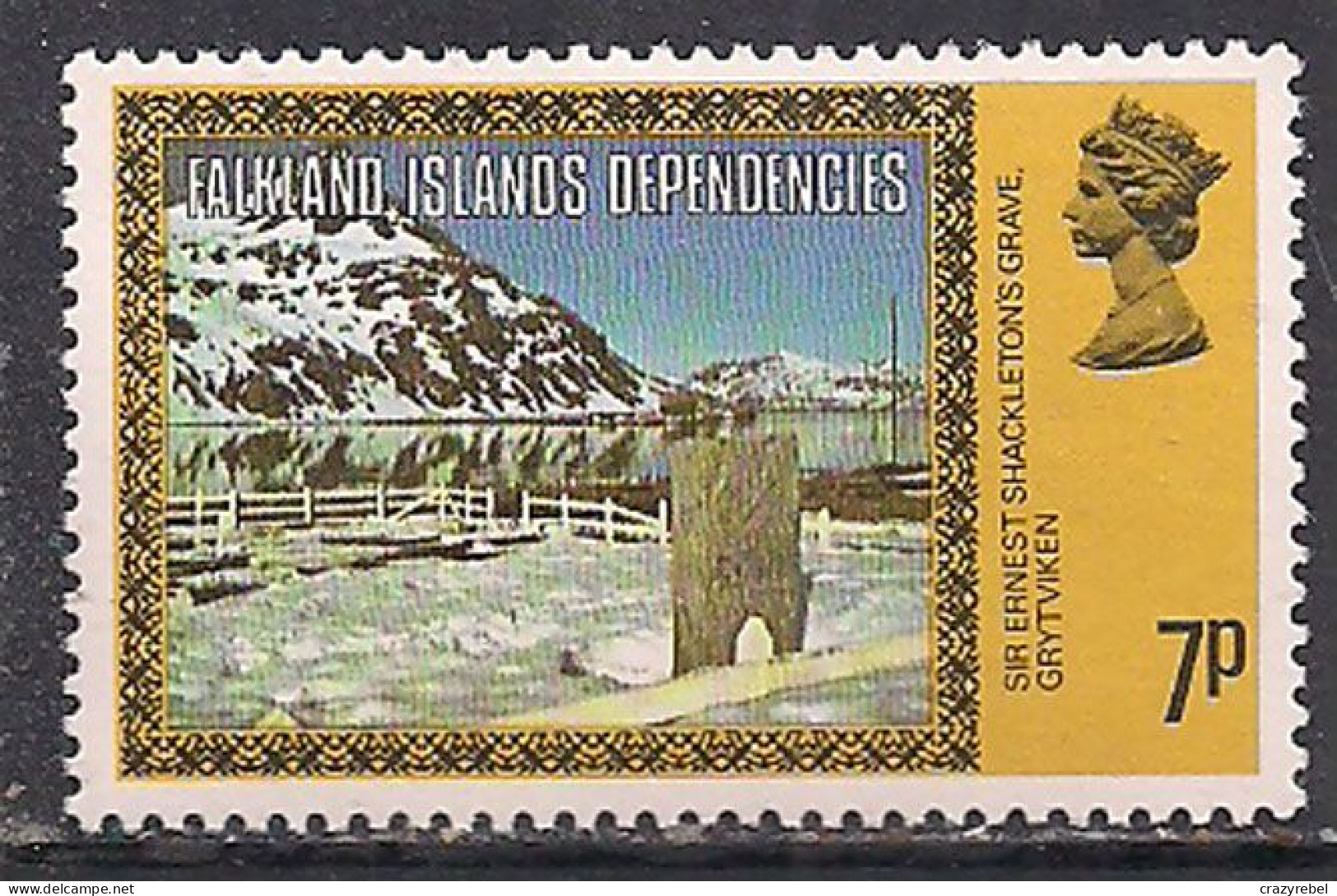 Falkland Islands Dependencis 1980 QE2 7p SG 280a MNH  ( A652 ) - Falkland Islands