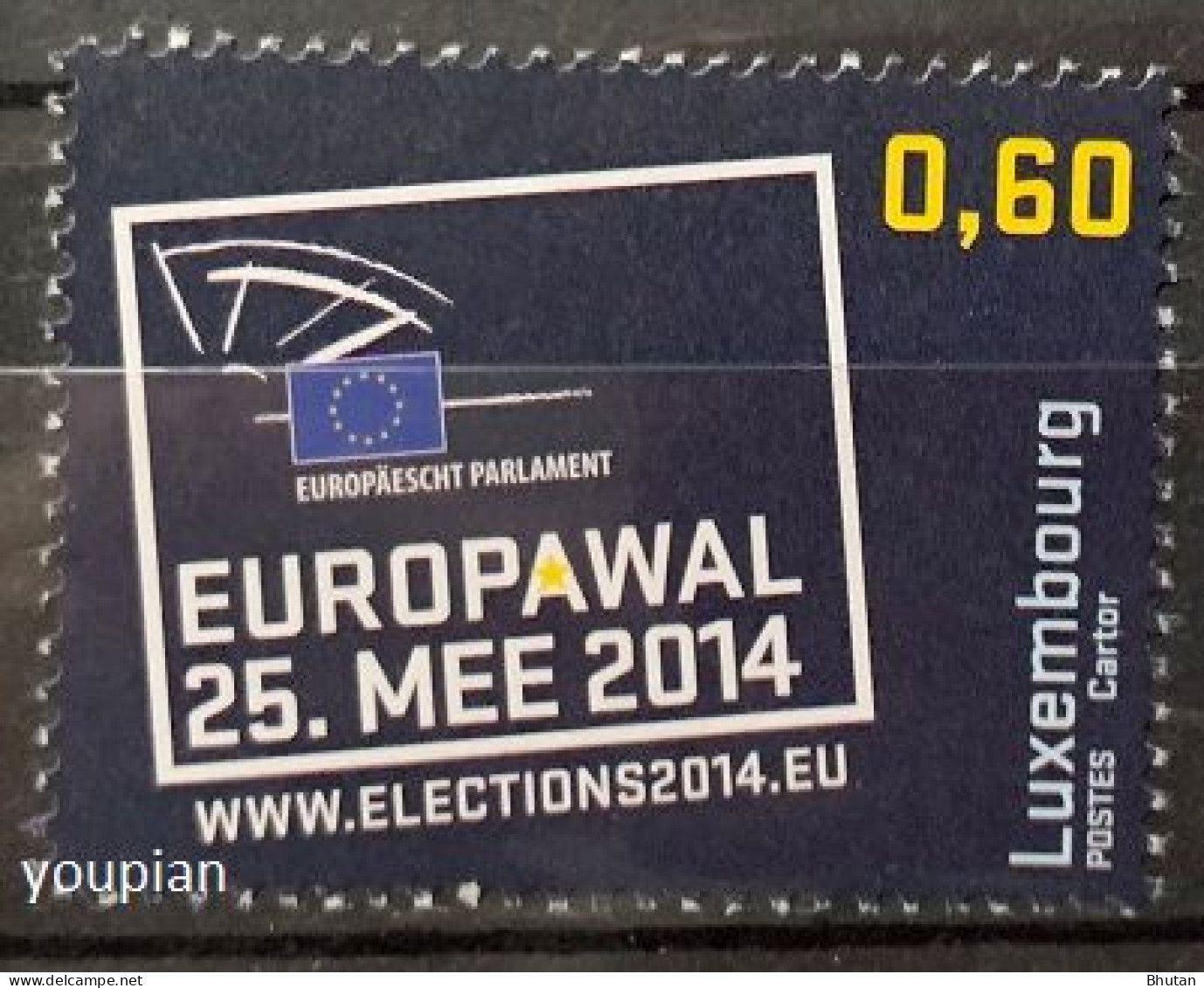 Luxembourg 2014, European Elections, MNH Single Stamp - Neufs