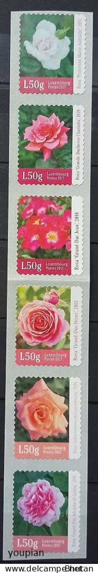 Luxembourg 2017, Roses, MNH Stamps Set - Nuevos