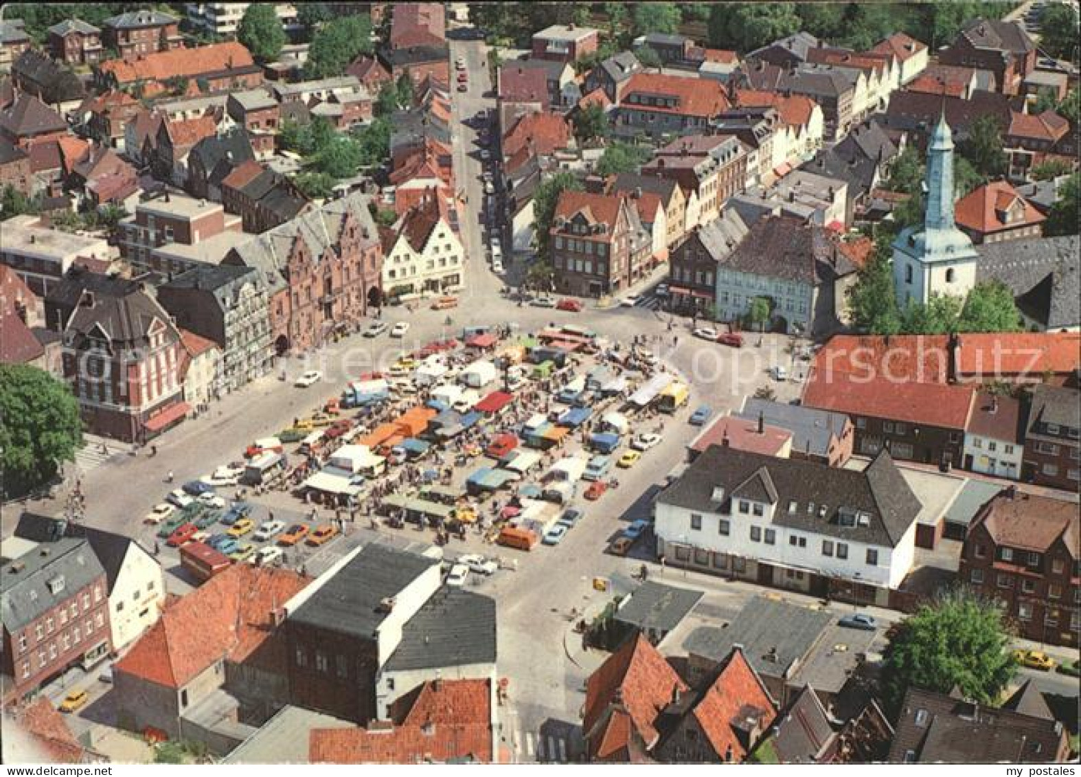 72378663 Glueckstadt Fliegeraufnahme Markt Glueckstadt - Glückstadt