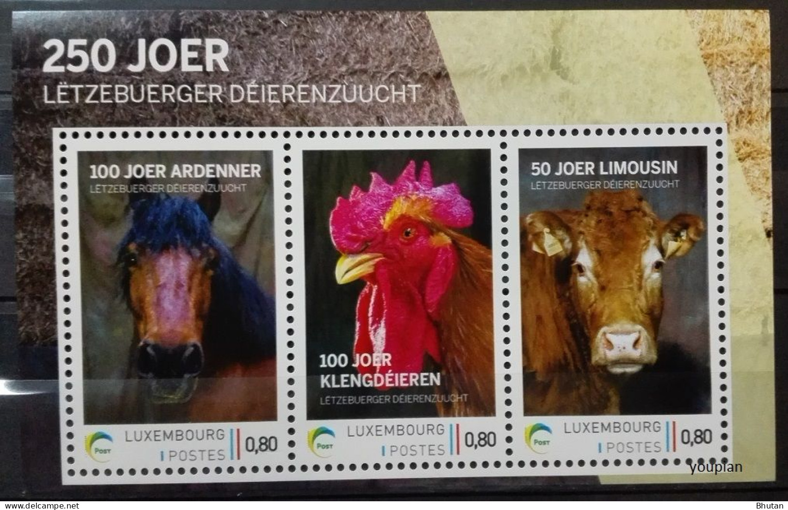 Luxembourg 2022, 250 Years Breeding, MNH S/S - Nuevos