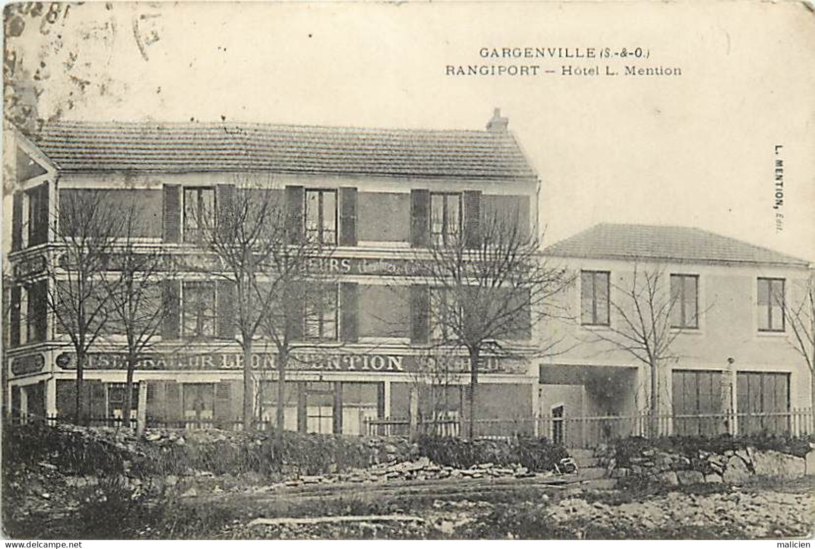 - Yvelines -ref-B991- Gargenville - Rangiport - Hôtel Léon Mention - Hôtels Et Restaurants - Voir Description - Gargenville