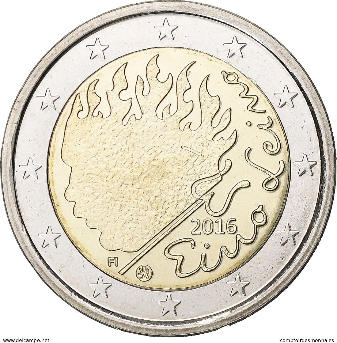 Finlande, 2 Euro, 2016, Bimétallique, SPL+, KM:New - Finland