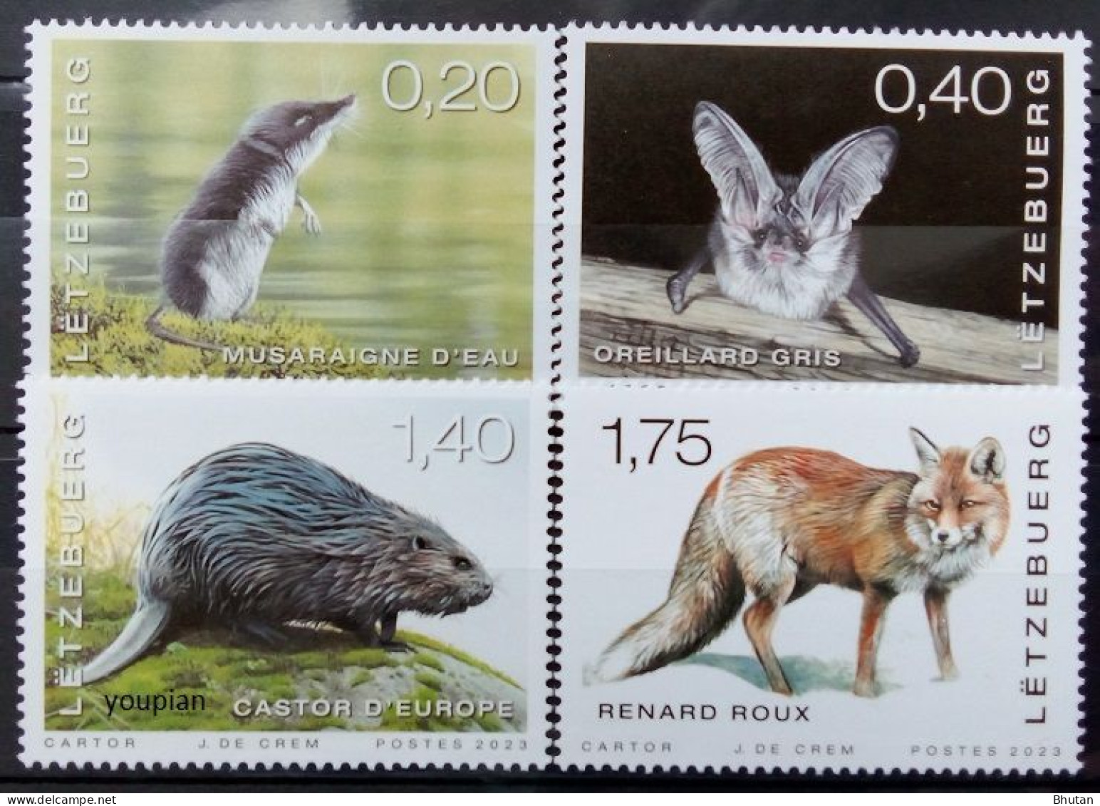 Luxembourg 2023, Animals, MNH Stamps Set - Neufs
