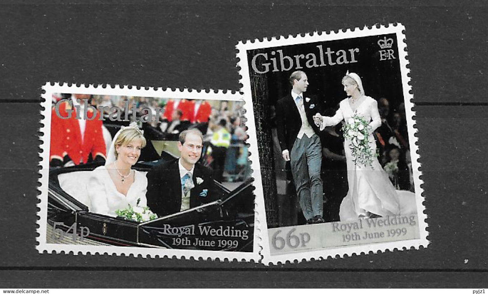 1999 MNH Gibraltar Mi 893-94 Postfris** - Gibraltar