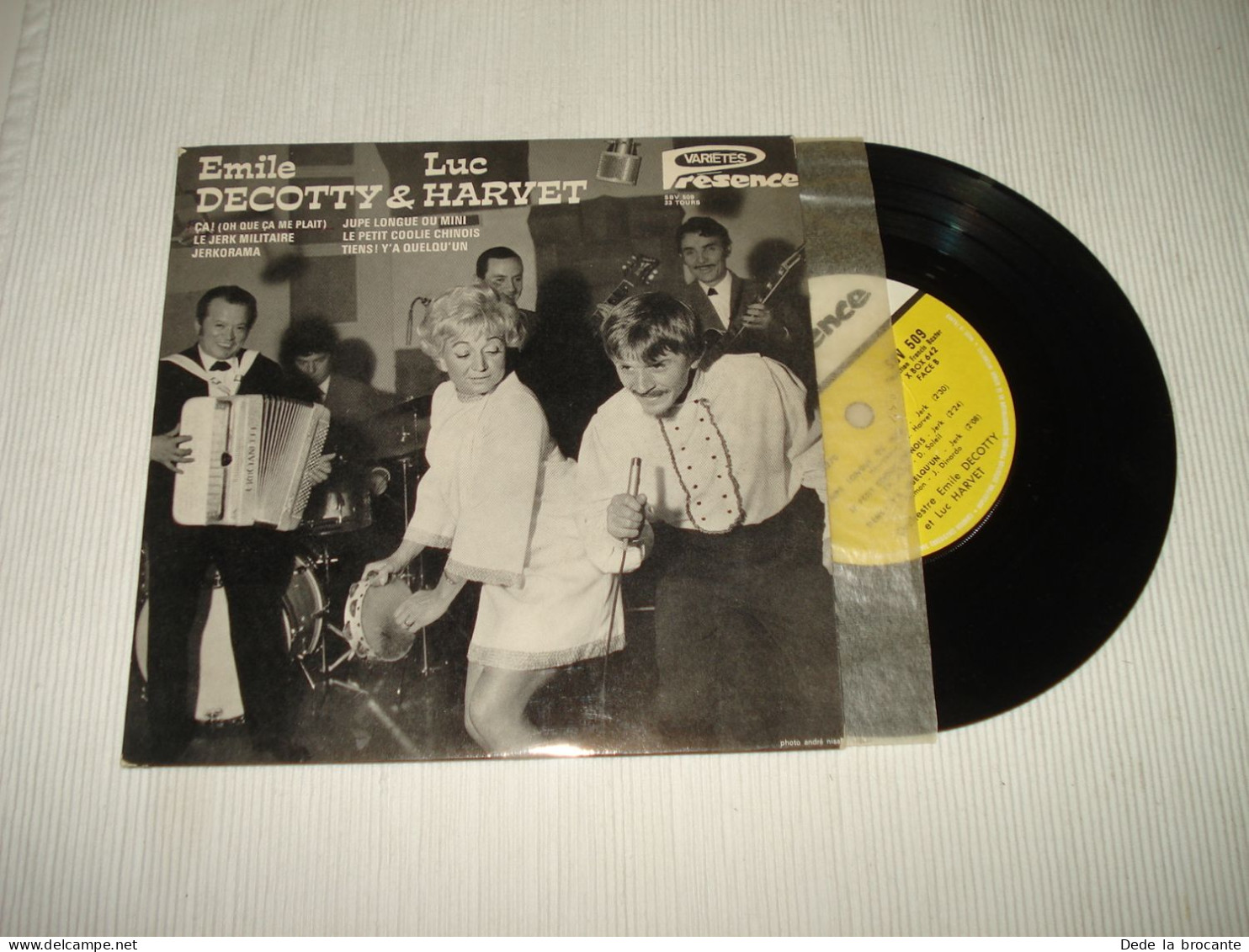 B13 / Emile Decotty Et Luc Harvet " Oh Que Ca Me Plait "  7" 33 T – SBV 509 - Fr 196? EX/EX - Speciale Formaten