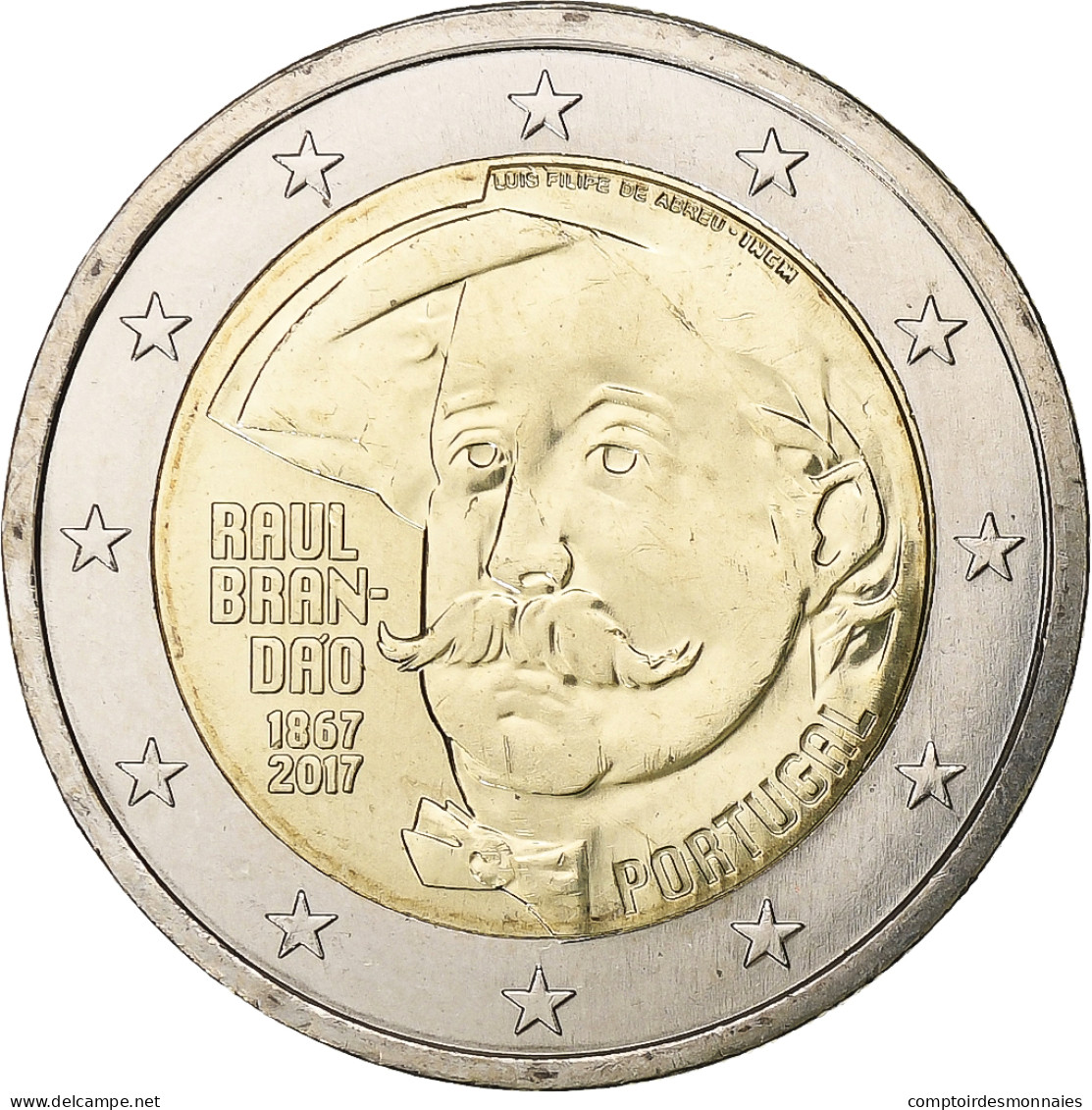 Portugal, 2 Euro, 2017, Bimétallique, SPL+, KM:New - Portugal